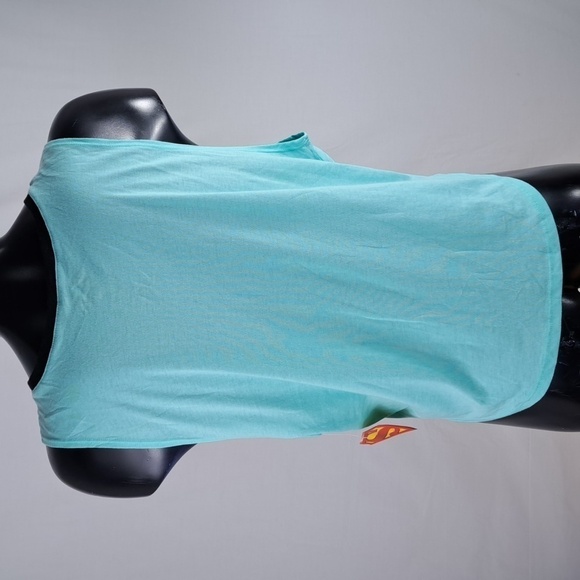 NWT Women's LG DC Comics Superman big logo LG casual summer tank top shirt - Picture 4 of 5